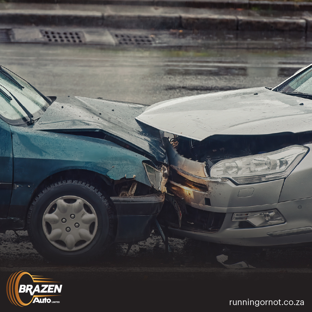 Uninsured accident-damaged car being collected by Brazen Auto in Gauteng